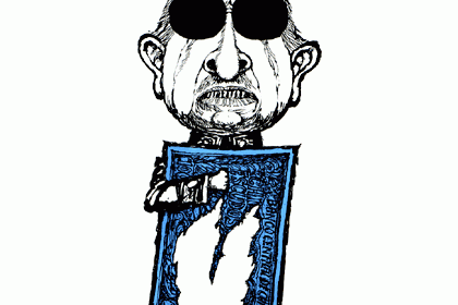 Så här mordisk såg Augusto Pinochet ut när han tog makten i Chile 1973 från den demokratiskt valde Salvador Allende.