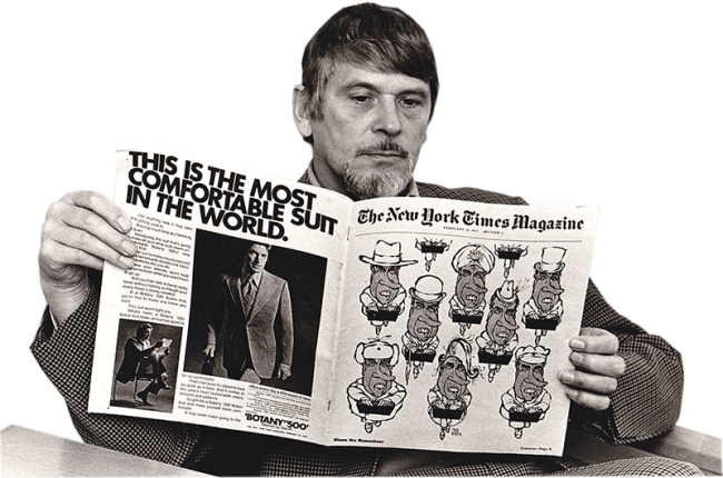 EWK i The New York Times Magazine 1972.